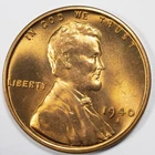 1940-S Lincoln Wheat Penny Choice BU Uncirculated RD, San Francisco Mint