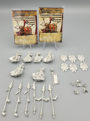Warmachine/Hordes Skorne - 6x Praetorian Karax Classic - mit Bases- ZINN/METALL