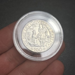 Tchécoslovaquie Monnaie 100 Korun 1948 Argent 500‰ Réf MT18