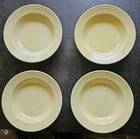 Fiesta Fiestaware 9" Rim Soup Pasta Bowl Yellow Lead Free Homer Laughlin