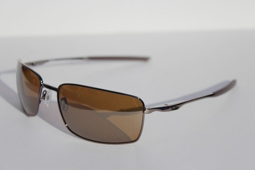 OAKLEY Square Wire POLARIZED Sunglasses Tungsten/Tungsten Iridium NEW OO4075-06 - Picture 5 of 8