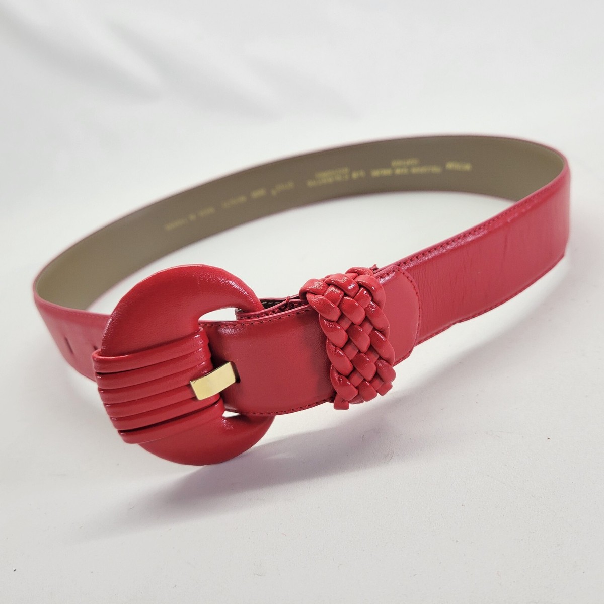 Liz Claiborne Belt 28 30 M Full Grain Semi Aniline Leather  display picture 2