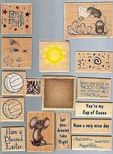 Stampabilities Rubber Stamps FREE SHIPPING after 1st