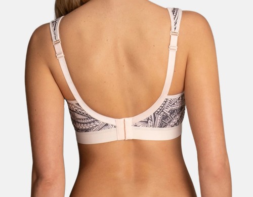 Anita Lilly Active Sports Bra Extreme Control Size 34C Beige Black Full Cup 5527 - Picture 11 of 12