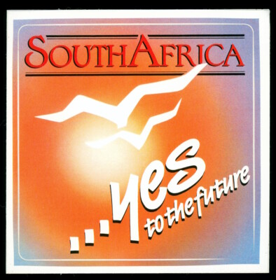 Souvenir Aufkleber - South Africa yes to the Future - 10x10cm  Vintage 80er 90er