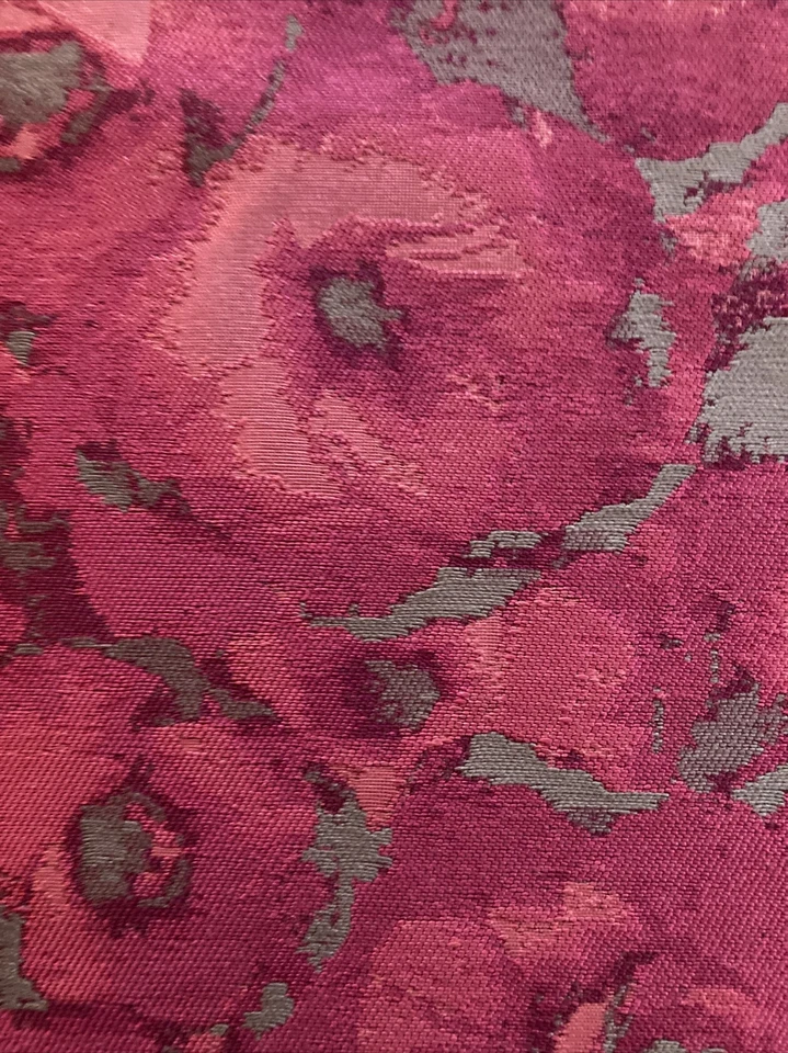 Romo Black Edition Fabric Floreale 7570/01 Petunia Silk Remnant 1.9 Yds + Scrap - Image 3 of 4