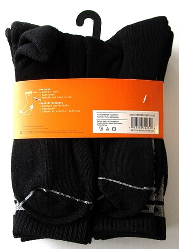 Timberland Mens' Performance Cushioned Crew Socks Black 5 Pairs Size 9-12 - NWT - Picture 16 of 18