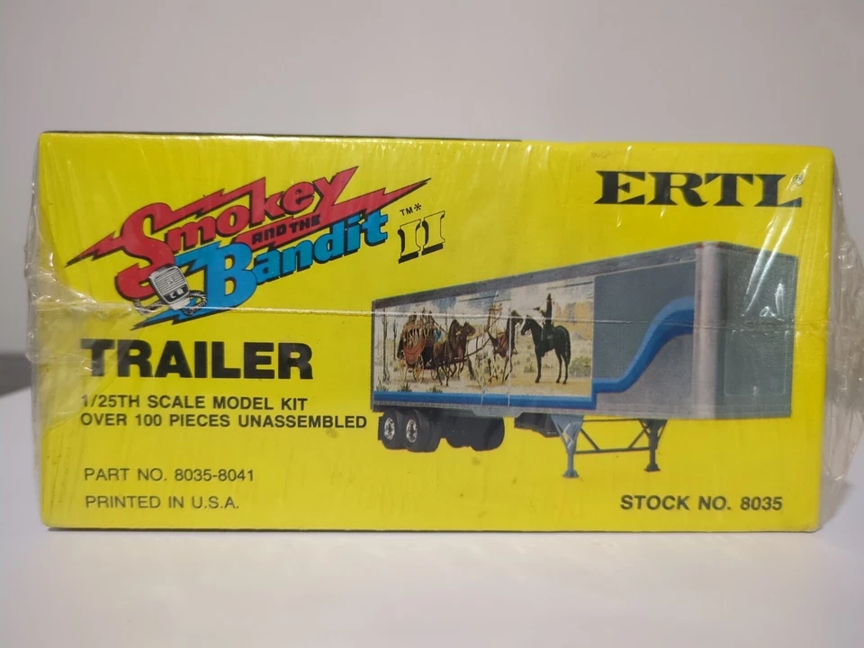 ERTL Smokey and the Bandit II Trailer Model Kit PARTIAL SEAL, 1/25th Scale, 1980 - Image 4 of 4