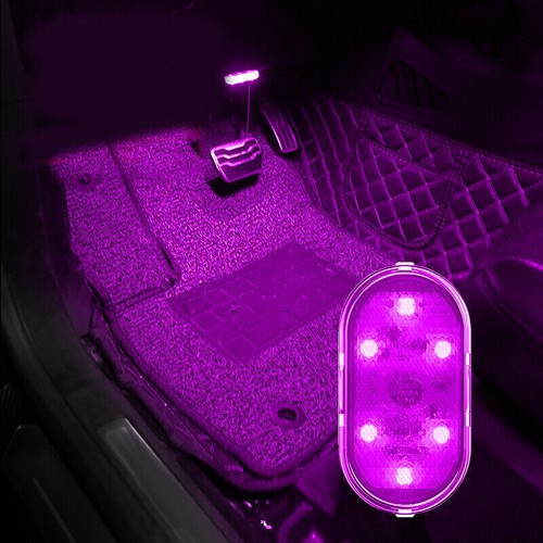 2x Auto Innenbeleuchtung LED Touch Licht Wiederaufladbar USB Ambient Leuchte - Bild 11 von 14