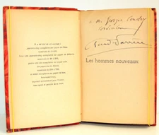 Dédicace Claude Farrère. Les hommes nouveaux. Colonisation Algérie.