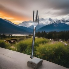 Walco RUSTIC TREE Stainless 18/10  Fork~8.5”