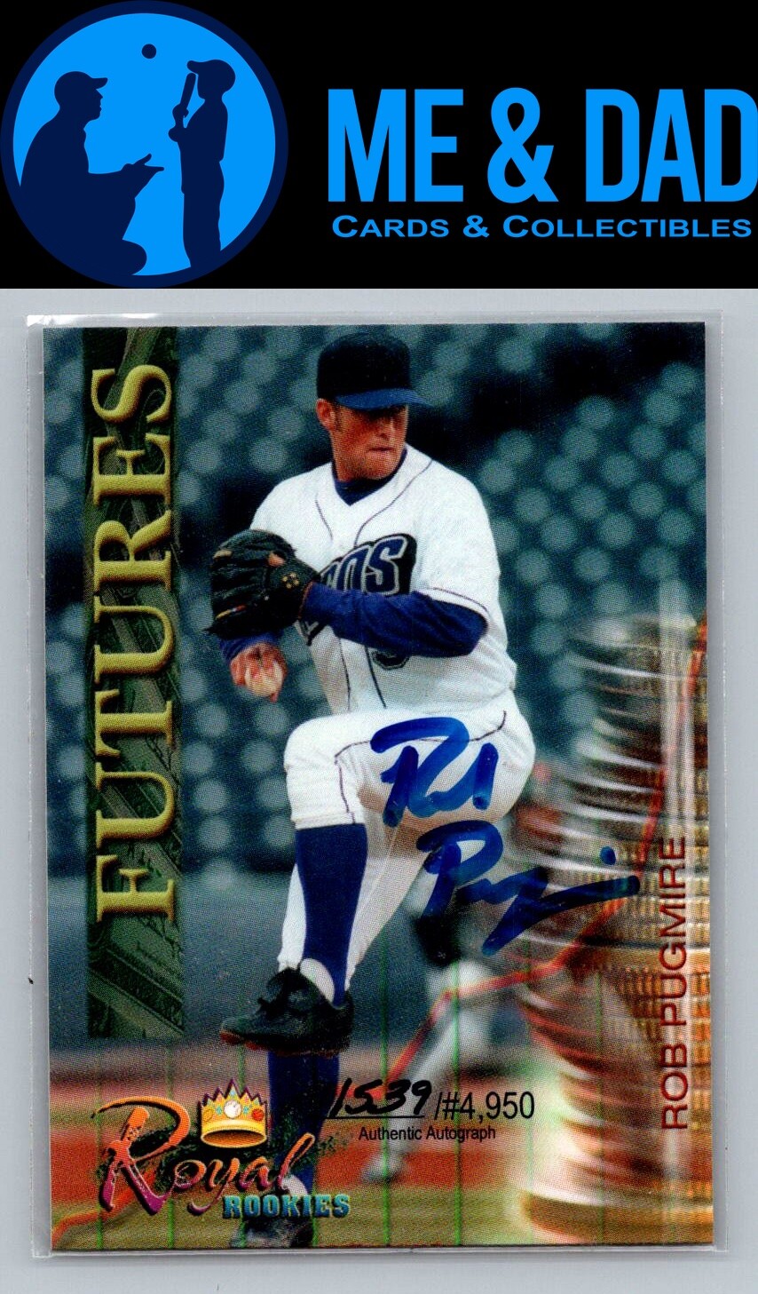2000 Royal Rookies Futures #15 Rob Pugmire Autographs #/4950