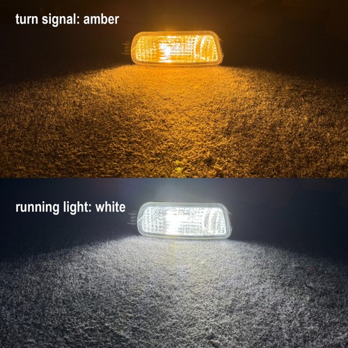 Turn Signal Lamp Replace White LED DRL/Amber Blinker For 2001-2004 Toyota Tacoma - Picture 2 of 4