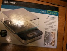 Emerson  Digital Stainless Steel Top Kitchen Scale and Food Scale NIB
