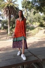 Urban Outfitters UO Happy Hour Button Front Midi Dress - size M 