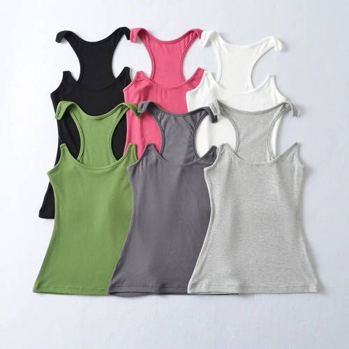 Invisible Strap Design Y/Project Ribbed Vest Cami Ärmelloses Tanktop Für Damen*/ - Bild 2 von 30