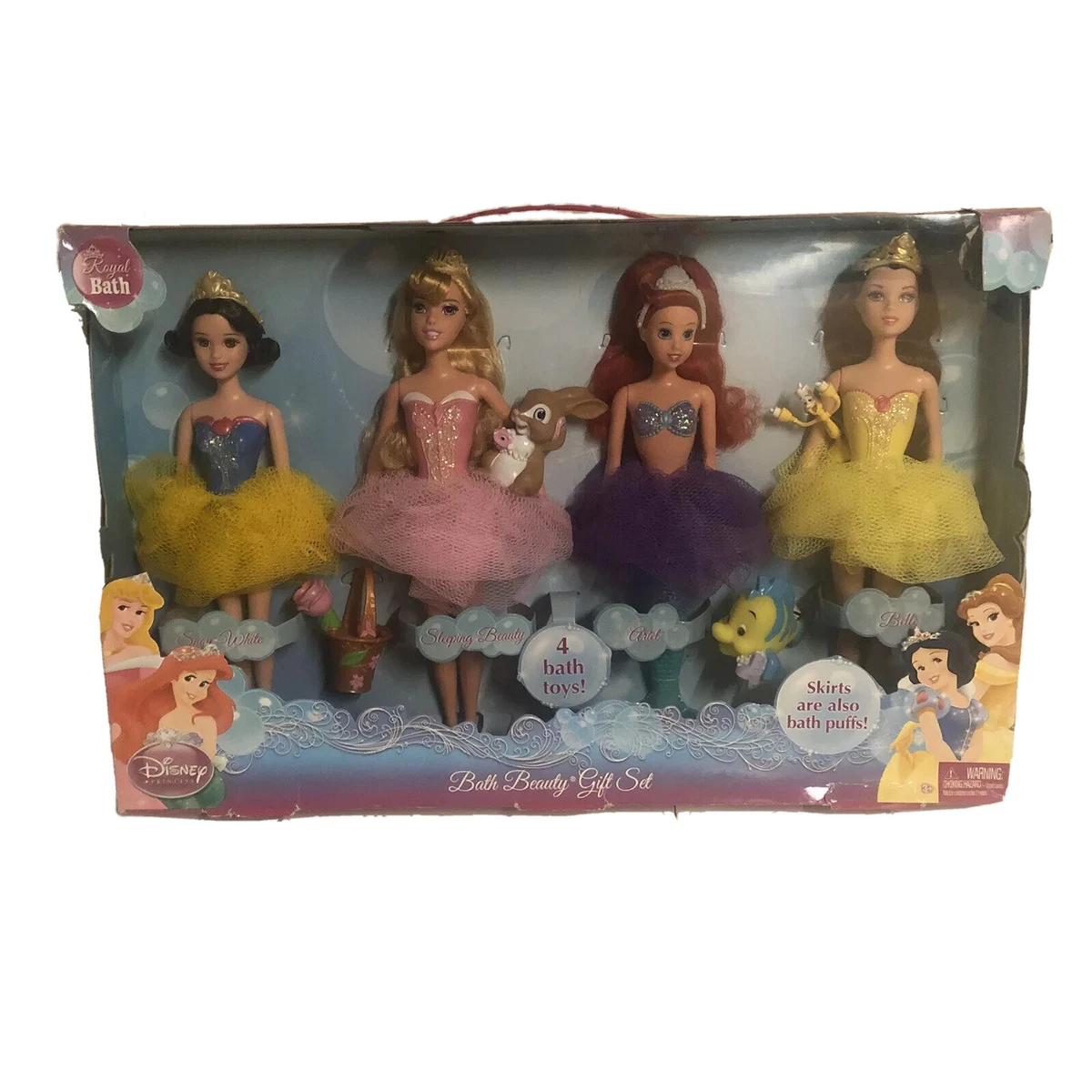 Disney princess bath best sale dolls