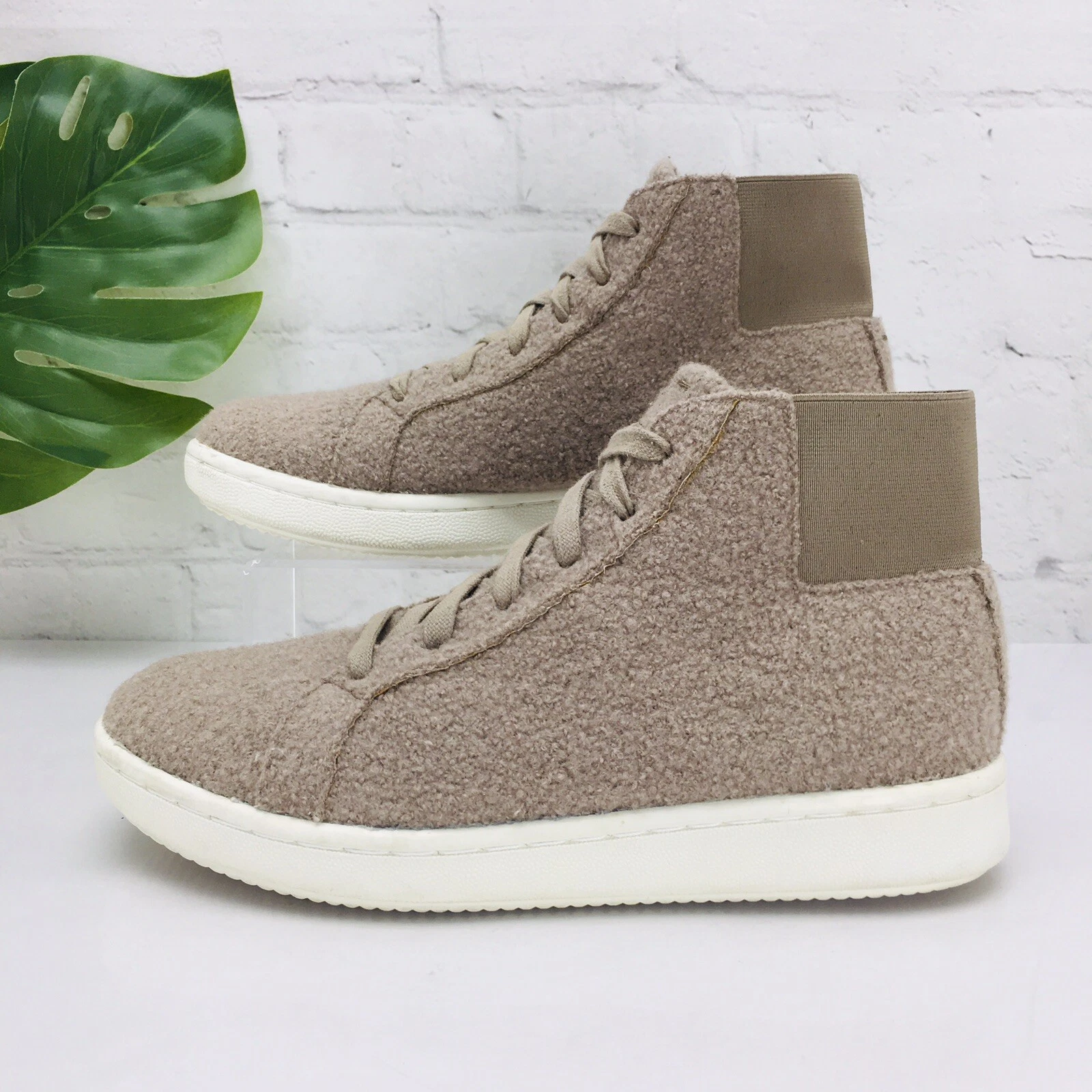 CONVERSE Sneakers alte Eileen Fisher Gaze in lana da donna taglia 8 5 marrone neutro stringate