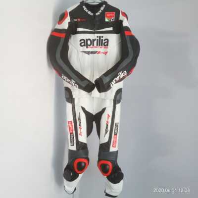 APRILIA MOTORBIKE LEATHER SUIT MOTORCYCLE LEATHER SUIT 1&2PC MOTOGP BIKERS SUIT