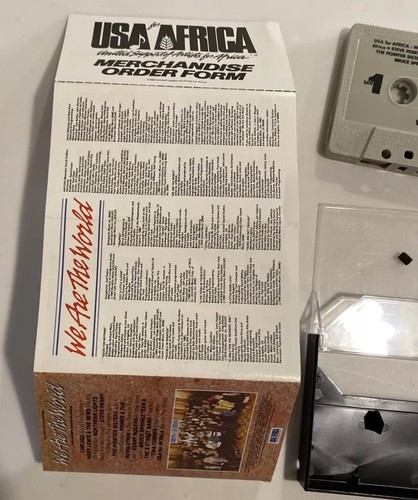 USA FOR AFRICA We Are The World Cassette Tape 1985 Prince Michael Jackson - Picture 4 of 5