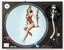 PINUP KRISTEN BELL - DJ SLIPMAT 1200's or any turntable, record player