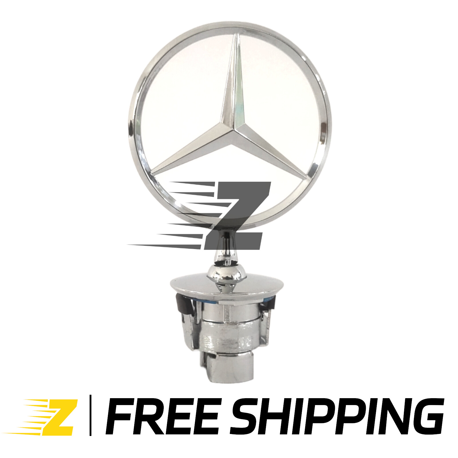 Mercedes-Benz 3D Front Hood Emblem for C230 C280 CLK320 E320 S500 E500 Silver