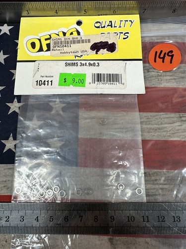 OFNA RACING 10411 SHIMS: 3 X 4.9 X 0.3 X 10pc. - Picture 3 of 4