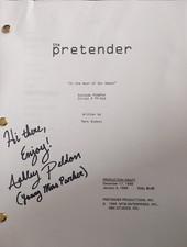 THE PRETENDERS Original Script 'In The Hour of Our Death'  Signed Ashley Peldon