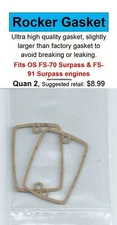 OS FS-70 Surpass & FS-91 Surpass Rocker/Valve Cover Gasket 2 Pack-NIP