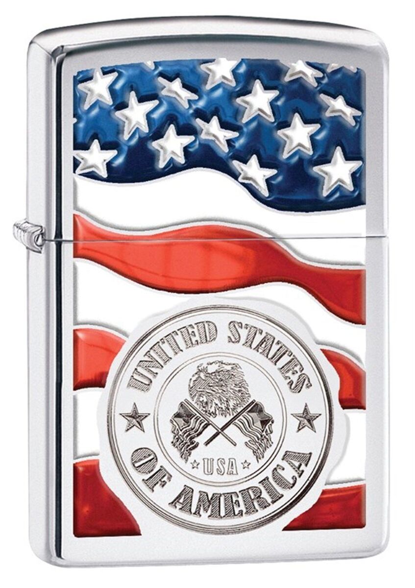 超特価SALE開催! Zippo 29395 Windproof Lighter With American Flag and U.S. その他