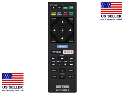 New RMT-VB201U Replaced Remote For Sony RMT-VB310U Ultra HD Blu-Ray DVD Player