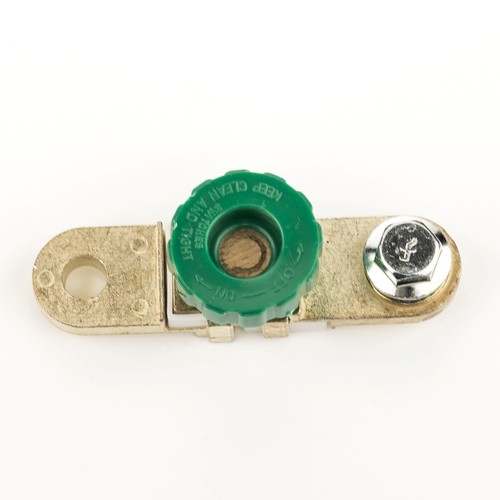 2x Car battery Isolant Switch disconnectors with Green round button black - Picture 4 of 12