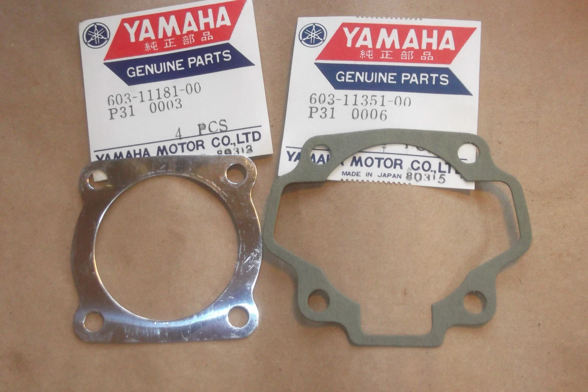 YAMAHA P35 P 35 1960s OUTBOARD GENUINE HEAD BASE GASKETS FREE UK POSTAGE