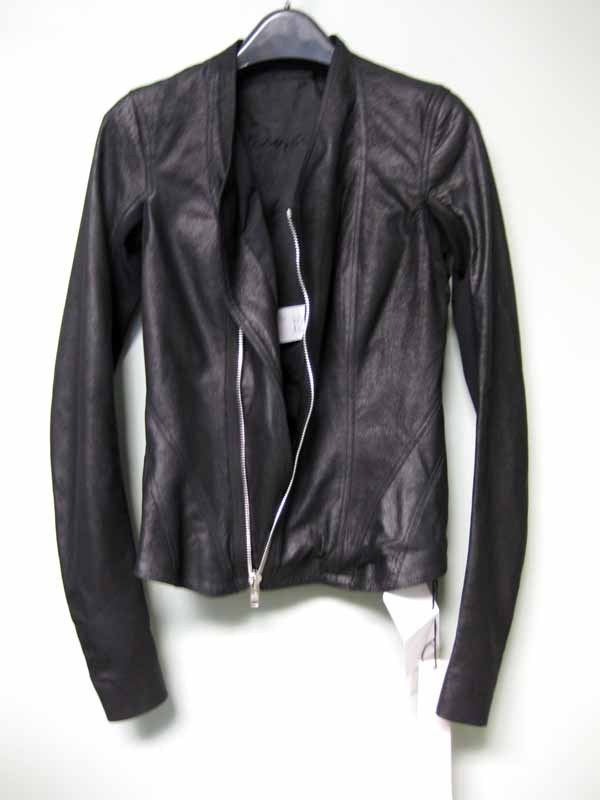 $2190 Rick Owens Blistered Leather Princess Zip Jacket 38 4 Shawl | eBay