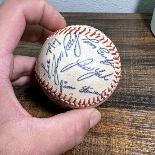 SIGNED AUTOGRAPHED HOUSTON ASTROS 1970s Era Baseball Lee May Jim Ray Gallagher - Picture 9 of 24