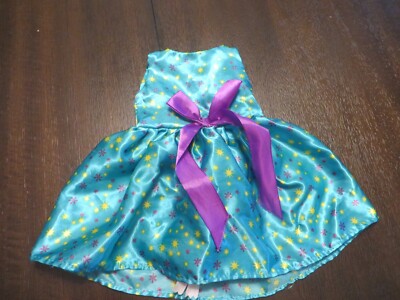 18  Doll American Girls Our Generations Teal Snowflake Dress NWOT!