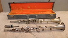 2 vintage clarinet Continental with case & Regent no case collectible musical