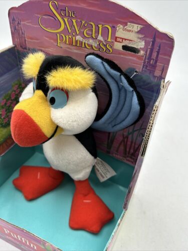 New Puffin Plush From The Swan Princess Odette Tyco 1994 Rare New In Box NOS - Picture 20 of 24