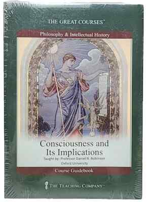 The Great Courses: Consciousness and Its Implications 2 DVD s BRAND NEW w/BOOK