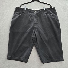 VINTAGE Ben Davis Men Shorts 42 Black Twill Logo Work USA