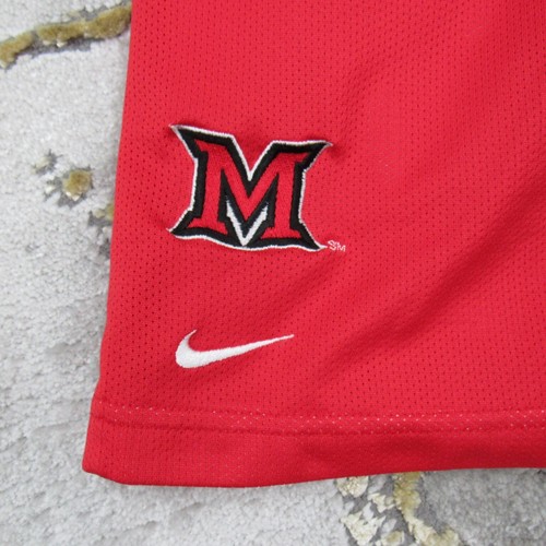 Miami Redhawks Nike Basketball Shorts Men’s Small Swoosh Logo Red Athletic Adult - Picture 2 of 7