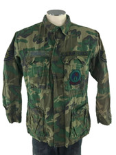 US Air Force TECHNICAL SERGEANT Camo Field Shirt S Reg Hunting 111th CAM SQ USAF