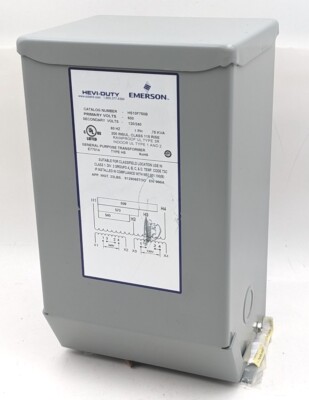 Emerson HS10F750B Transformer Pri:600/570/540 Sec:120/240 Rainproof Type HS