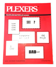 Plexers VTG PB Book Word Puzzles Blackline Masters Teach Lang. Arts 1983 Seymour