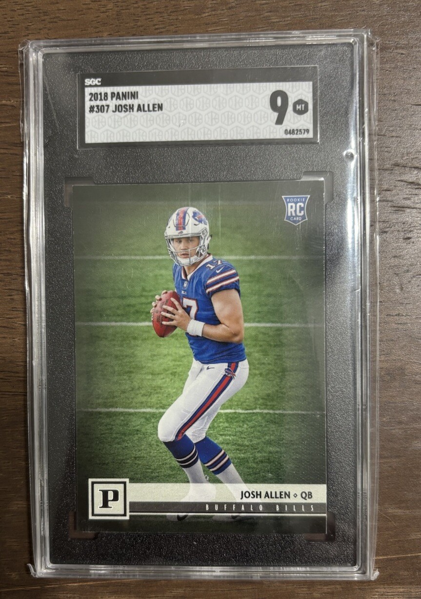 2018 PANINI #307 JOSH ALLEN RC SGC 9 MINT