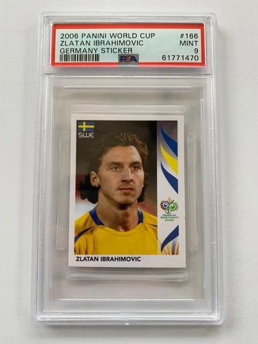 2006 Zlatan Ibrahimovic Panini World Cup Sticker PSA 9