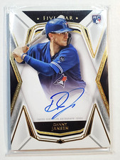 Danny Jansen 2019 Topps Five Star RC Rookie Auto Autograph FSA-DJ card Blue Jays