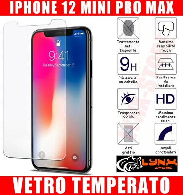 Slanku 3 Pezzi, Pellicola Protettiva per iPhone 12 Pro Max Vetro Temperatoa, Durezza 9H, Anti Graffio, Anti-Impronte, Senza Bolle, Facile da Installare