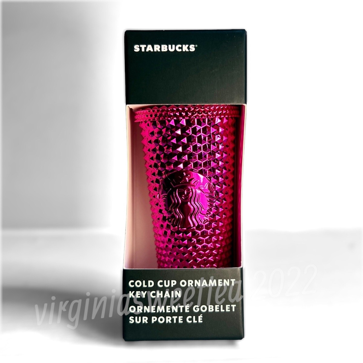 SET of 5: Starbucks 2022 Mini Tumbler Keychain Ornament Red Blue