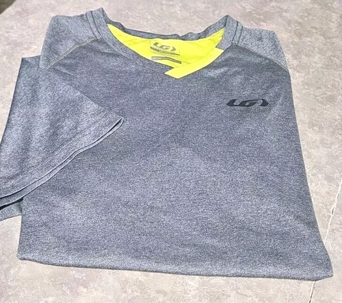 Neu! LG LOUIS GARNEAU - grau/gelb Perform. Poly, Herren SS, sportliches T-Shirt (3,XL)